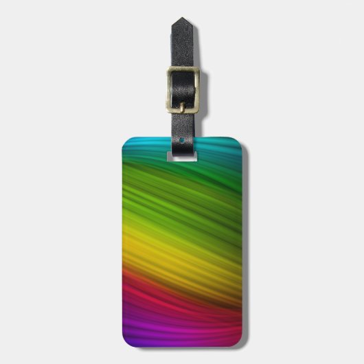 Geweldig Spectrum van Regenboogkleuren Bagagelabel (Voorkant verticaal)