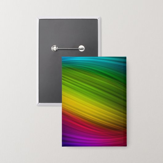 Geweldig Spectrum van Regenboogkleuren Button (Voorkant / Achterkant)