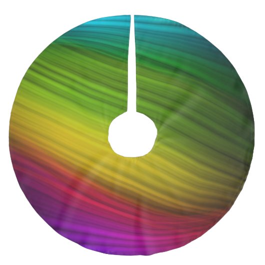 Geweldig Spectrum van Regenboogkleuren Kerstboom Rok (Voorkant)