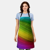 Geweldig Spectrum van Regenboogkleuren Schort (Gedragen)