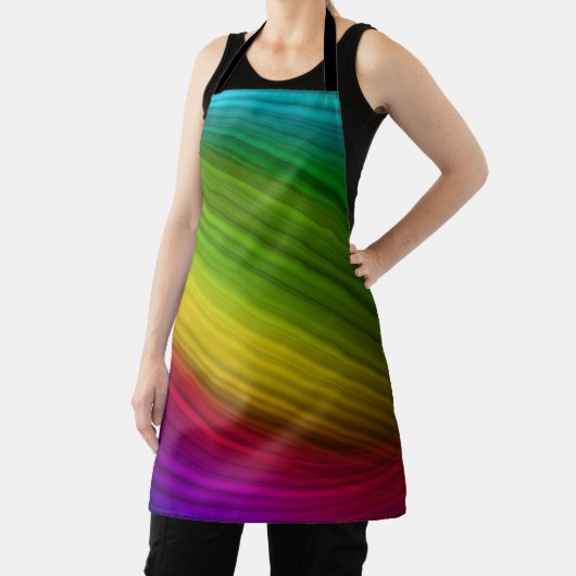 Geweldig Spectrum van Regenboogkleuren Schort (Insitu)