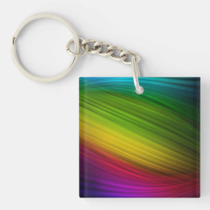 Geweldig Spectrum van Regenboogkleuren Sleutelhanger