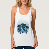 Geweldig strandontwerp tanktop (Voorkant)