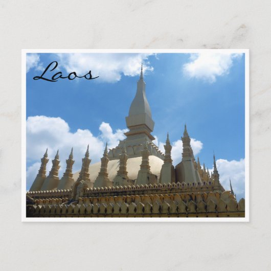 geweldig stupa topje gold briefkaart (Voorkant)