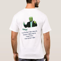 Geweldig T-shirt! Grappige Donald Trump foto naam