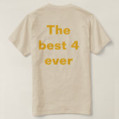 Geweldig T-shirt met onze logo (Design achterkant)