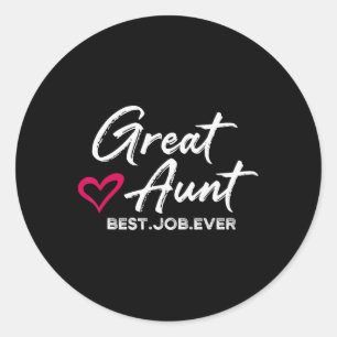 Geweldig tante Best. Taak. Ooit. Auntie Cute Mothe Ronde Sticker