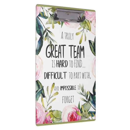 Geweldig team bedankt dat je een geweldig team heb klembord (Rechts)