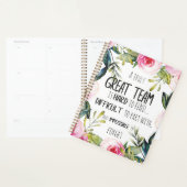 Geweldig team bedankt dat je een geweldig team heb planner (Display)