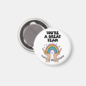 Geweldig team – bedankt voor het zijn van een gewe magneet (Voorkant / Achterkant)
