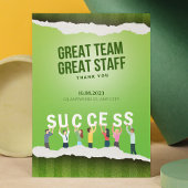Geweldig team Geweldig personeel dank u waardering Kaart