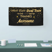 Geweldig Team Geweldige Staf Dank U Bord | Medewer Spandoek (Beurs)