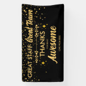 Geweldig Team Geweldige Staf Dank U Bord | Medewer Spandoek (Verticaal)