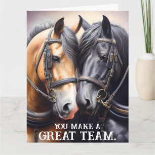 Geweldig Team Horses Jubileum Kaart