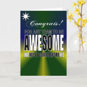 geweldig teamwork kaart (Gele Bloem)