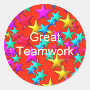 Geweldig teamwork Star Sticker