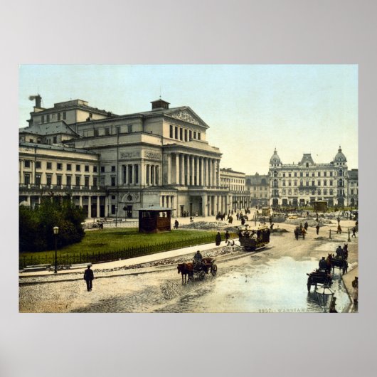 Geweldig theater, Warschau Poster (Voorkant)