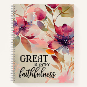 Geweldig: Thy Faithfulness Beloved Hymn Notitieboek
