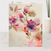 Geweldig: Thy Faithfulness Christelijke Hymn Flora Kaart (Achterkant)