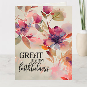 Geweldig: Thy Faithfulness Christelijke Hymn Flora Kaart