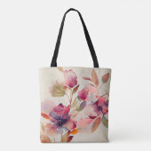 Geweldig: Thy Faithfulness Christelijke Hymn Flora Tote Bag (Achterkant)