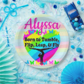 GEWELDIG TUMBLING GYMNASTIEK ONTWERP PAPIEREN BORDJE (Feest)