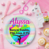 GEWELDIG TUMBLING GYMNASTIEK ONTWERP PAPIEREN BORDJE (Feest)