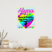 GEWELDIG TUMBLING GYMNASTIEK ONTWERP POSTER (Keuken)