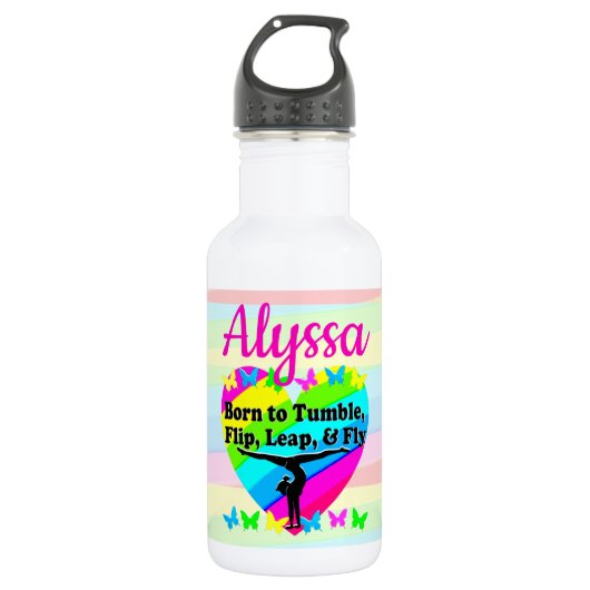 GEWELDIG TUMBLING GYMNASTIEK ONTWERP WATERFLES  (Voorkant)