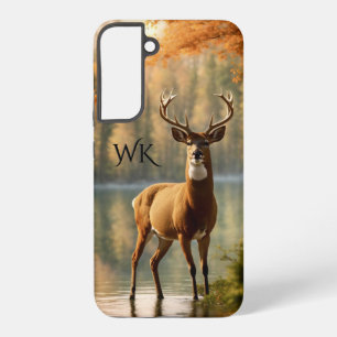Geweldig twaalf punten bok herfstwater monogram samsung galaxy hoesje