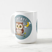 Geweldig, uil koffiemok (Voorkant links)
