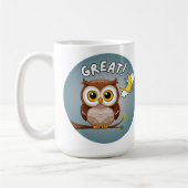Geweldig, uil koffiemok (Links)