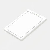 Geweldig Uitstekend Jouw naam Zwart Wit Aangepast Post-it® Notes (Schuin)