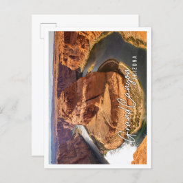 Geweldig uitzicht van het Grand Canyon National Pa Briefkaart