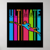 Geweldig Ultimate Frisbee Motif-cadeau Poster (Voorkant)