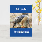 GEWELDIG VAN "COMEDIC BIRD"-KAART KAART (Gele Bloem)