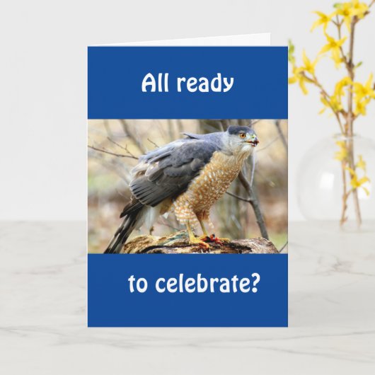 GEWELDIG VAN "COMEDIC BIRD"-KAART KAART (Gele Bloem)