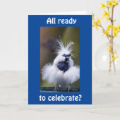 GEWELDIG VAN "COMEDIC BIRD"-KAART KAART (Gele Bloem)