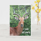 GEWELDIG VAN "COMEDIC DEER" KAART (Gele Bloem)