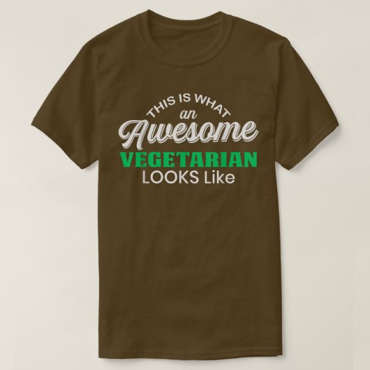 Geweldig Vegetarisch Geschenk T-shirt (Design voorkant)