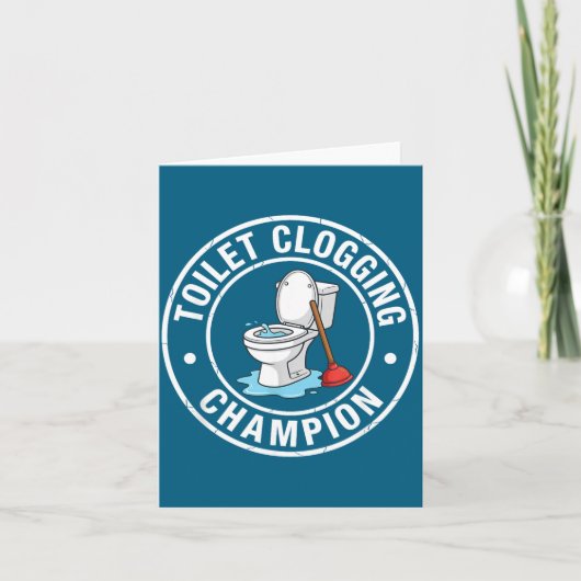 Geweldig Verstoppings Kampioen Toilet Kaart (Voorkant)