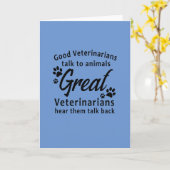 Geweldig veterinair Wenskaart Kaart (Gele Bloem)