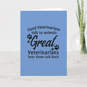 Geweldig veterinair Wenskaart Kaart