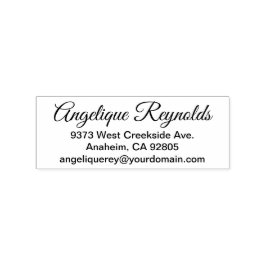 Geweldig Vibes Eenvoudig retour adres en e-mail Rubberstempel