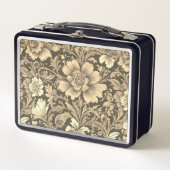 Geweldig vintage sepia bloempatroon (Voorkant)