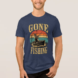 Geweldig Vissen in de zonsondergang T-Shirt