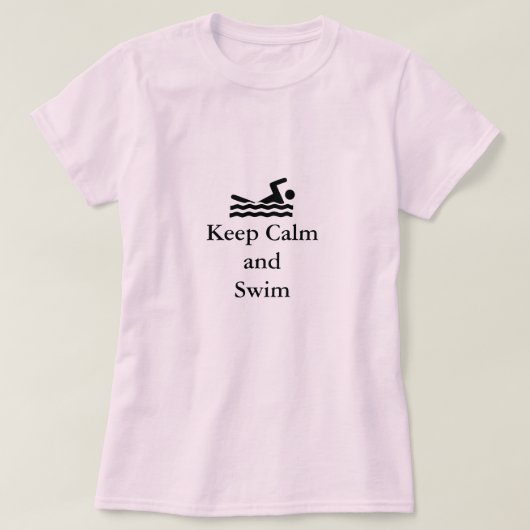 Geweldig voor leden van het zwemteam t-shirt (Design voorkant)
