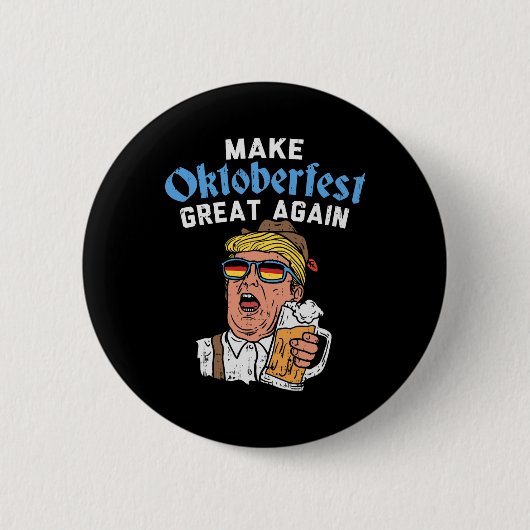Geweldig weer grappig Trump Drink Bier Mok Gift Ronde Button 5,7 Cm (Voorkant)