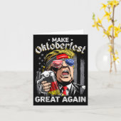 Geweldig weer grappig Trump Prost Bier Mok Mannen Kaart (Gele Bloem)