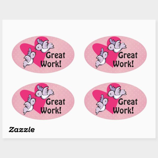 Geweldig werk belonen Stickers (Vel)